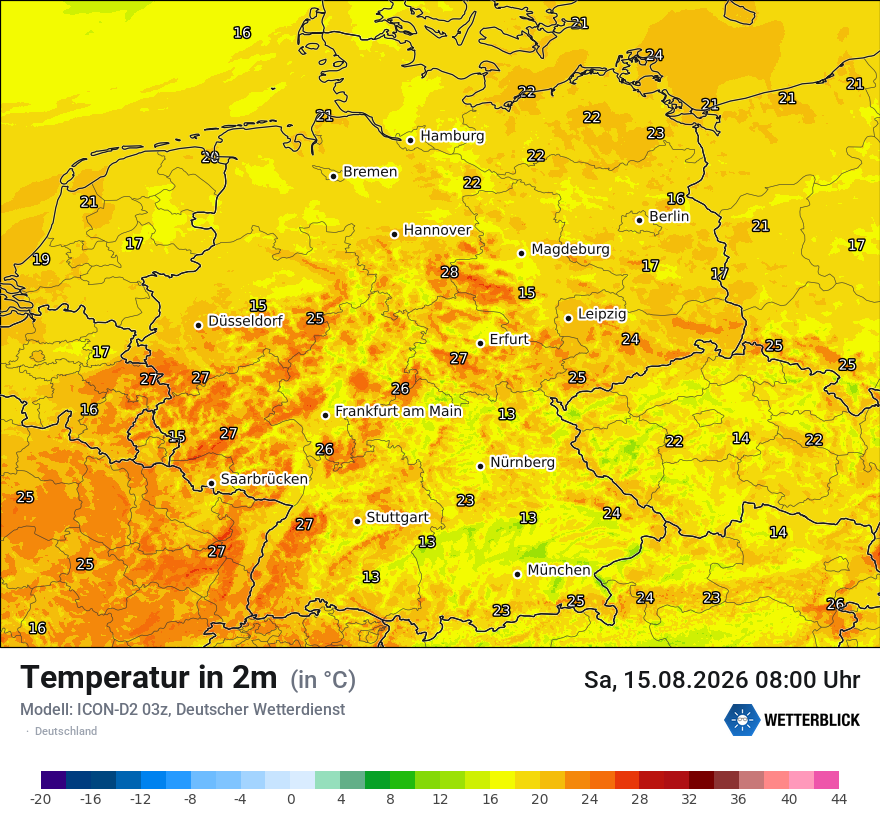 Wetterbild ICON-D2