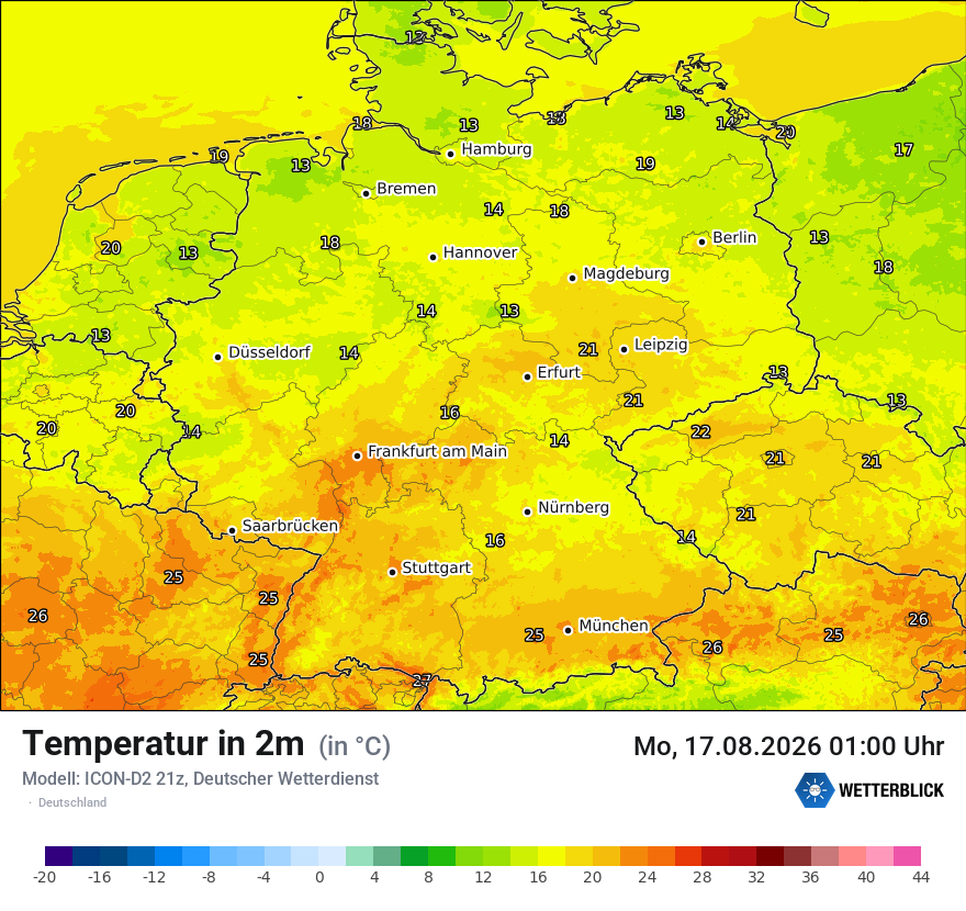 Wetterbild ICON-D2