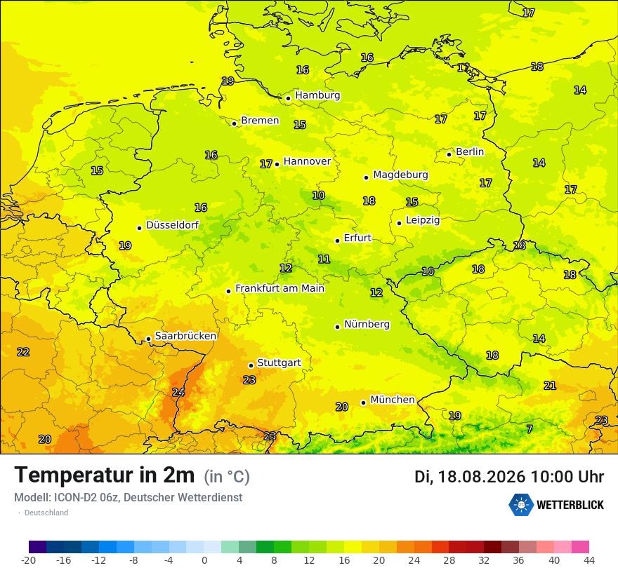 Wetterbild ICON-D2