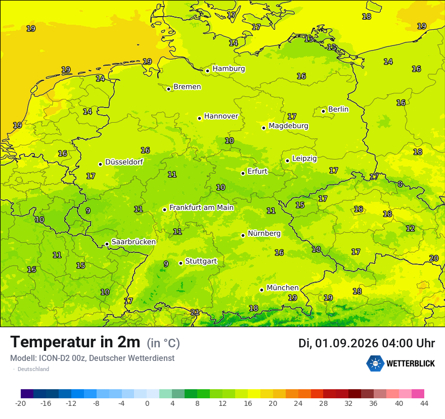 Wetterbild ICON-D2