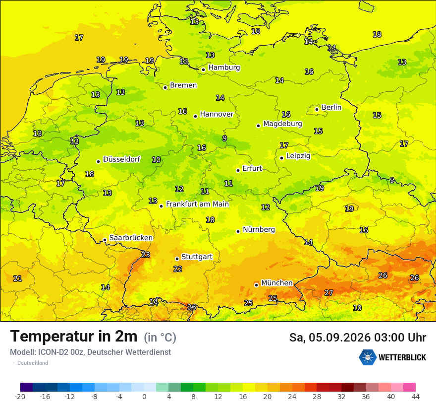 Wetterbild ICON-D2