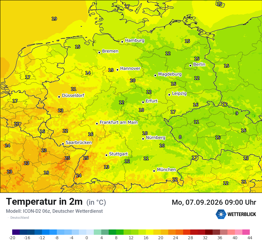 Wetterbild ICON-D2