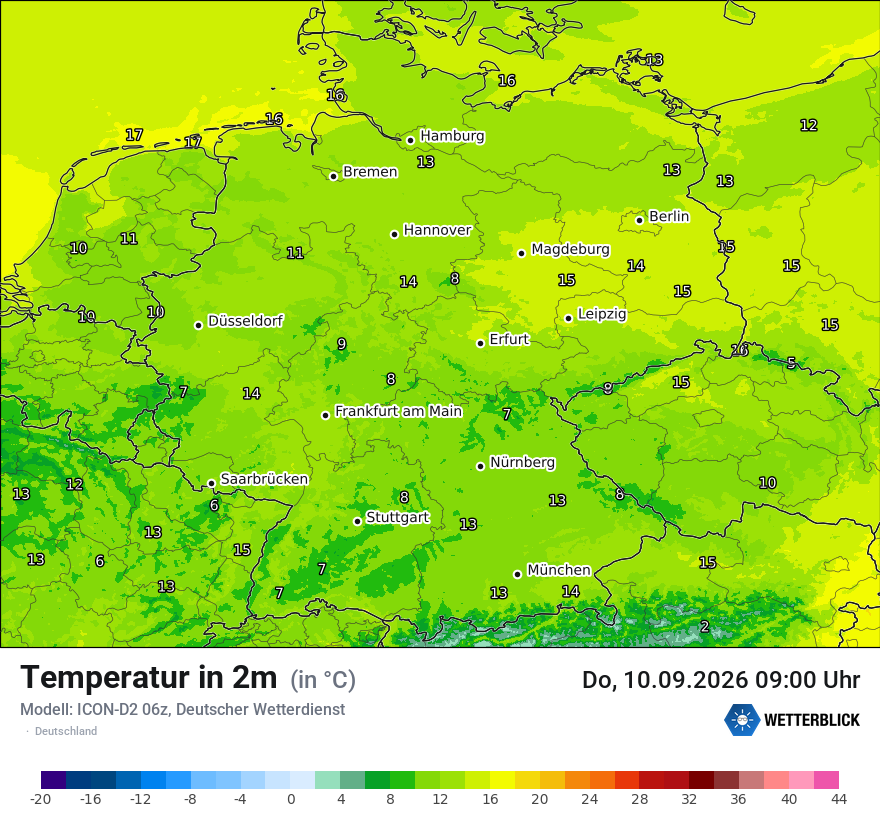 Wetterbild ICON-D2