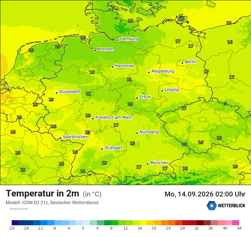 Wetterbild ICON-D2