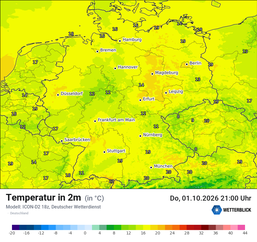 Wetterbild ICON-D2