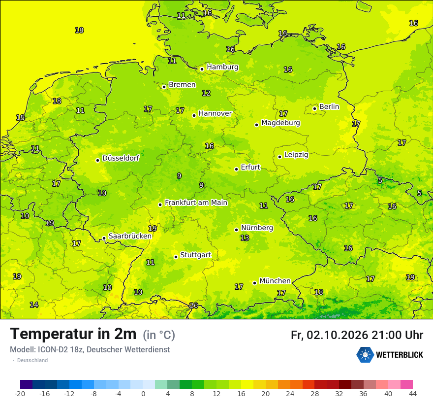 Wetterbild ICON-D2