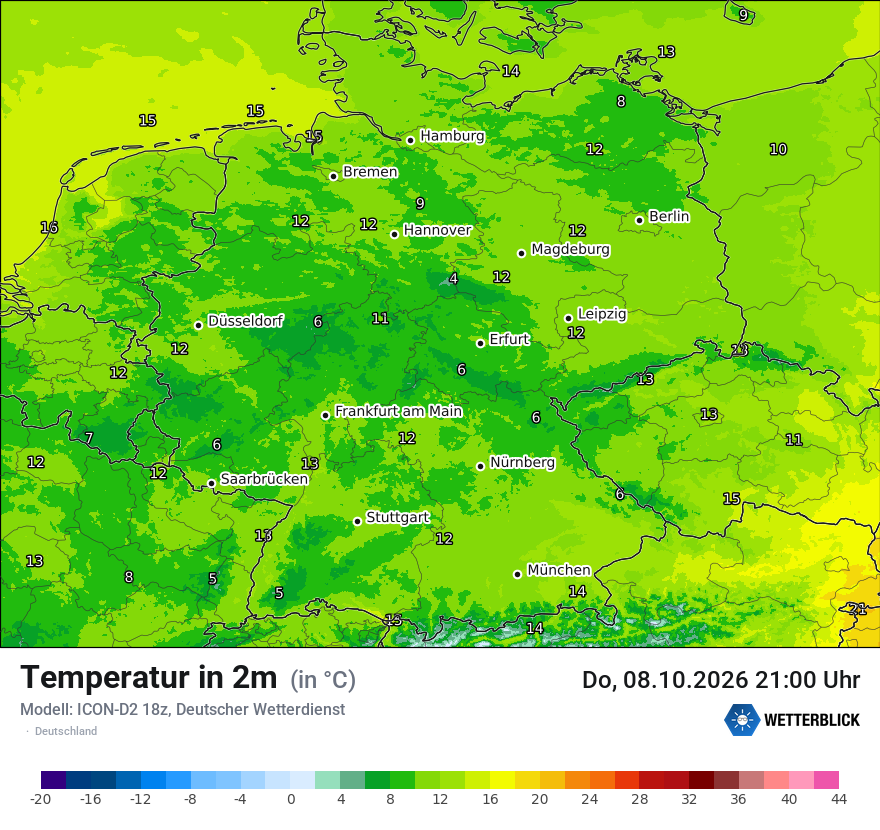 Wetterbild ICON-D2