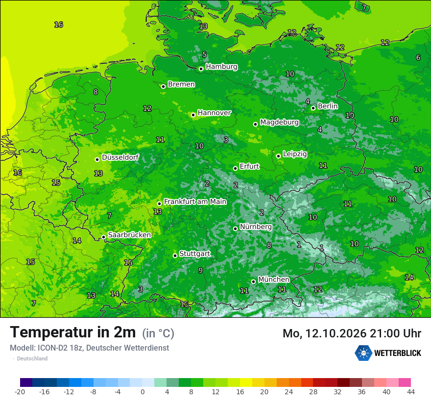 Wetterbild ICON-D2