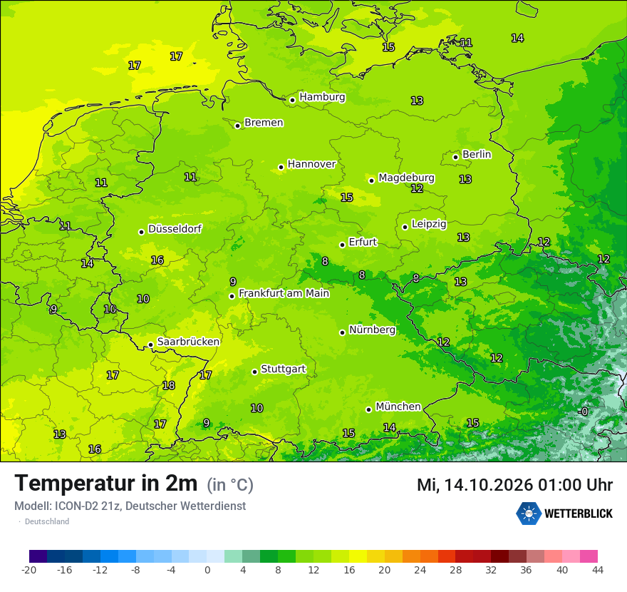 Wetterbild ICON-D2
