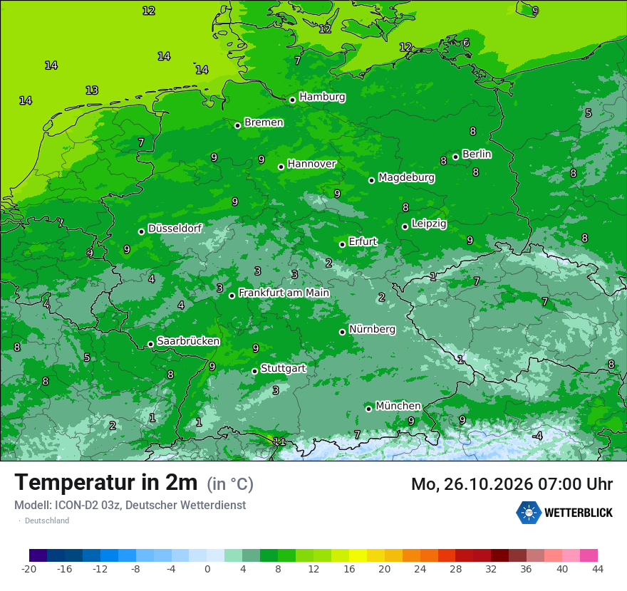 Wetterbild ICON-D2