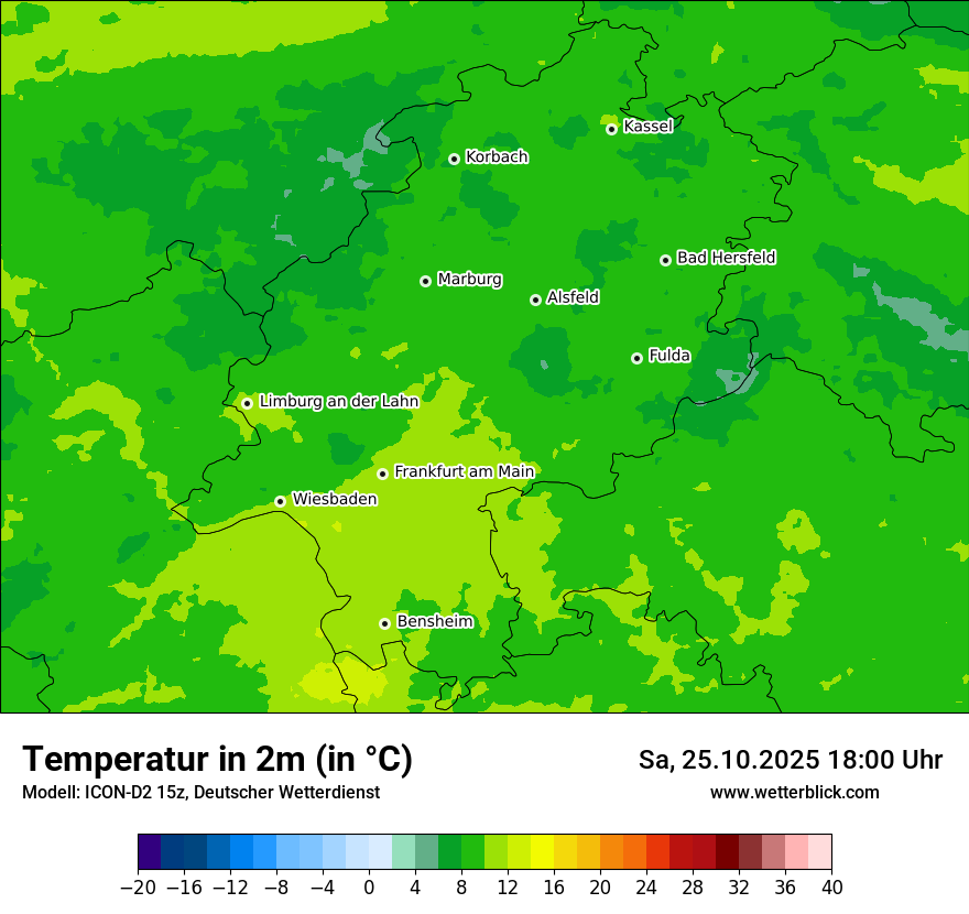 Modellkarten Temperatur Modellkarten Temperatur
