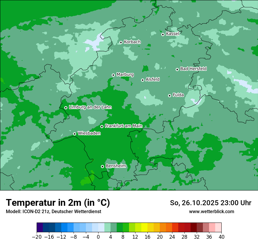 Modellkarten Temperatur Modellkarten Temperatur