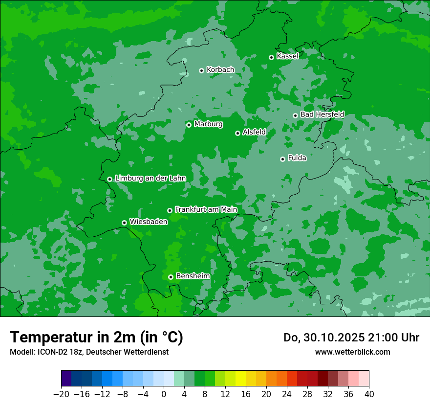 Modellkarten Temperatur Modellkarten Temperatur