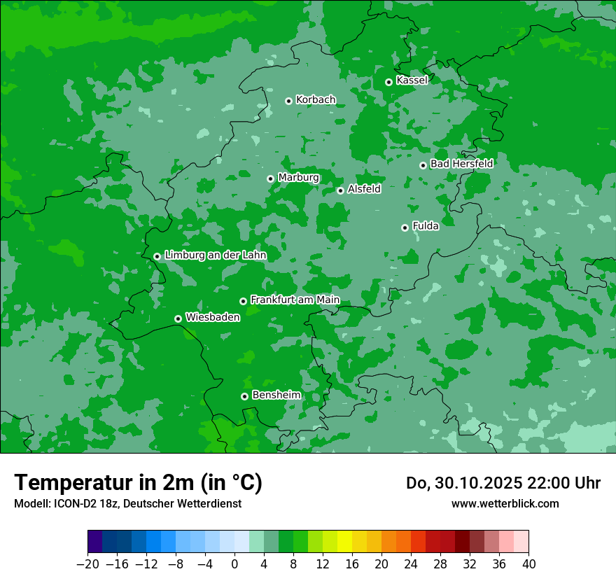 Modellkarten Temperatur Modellkarten Temperatur