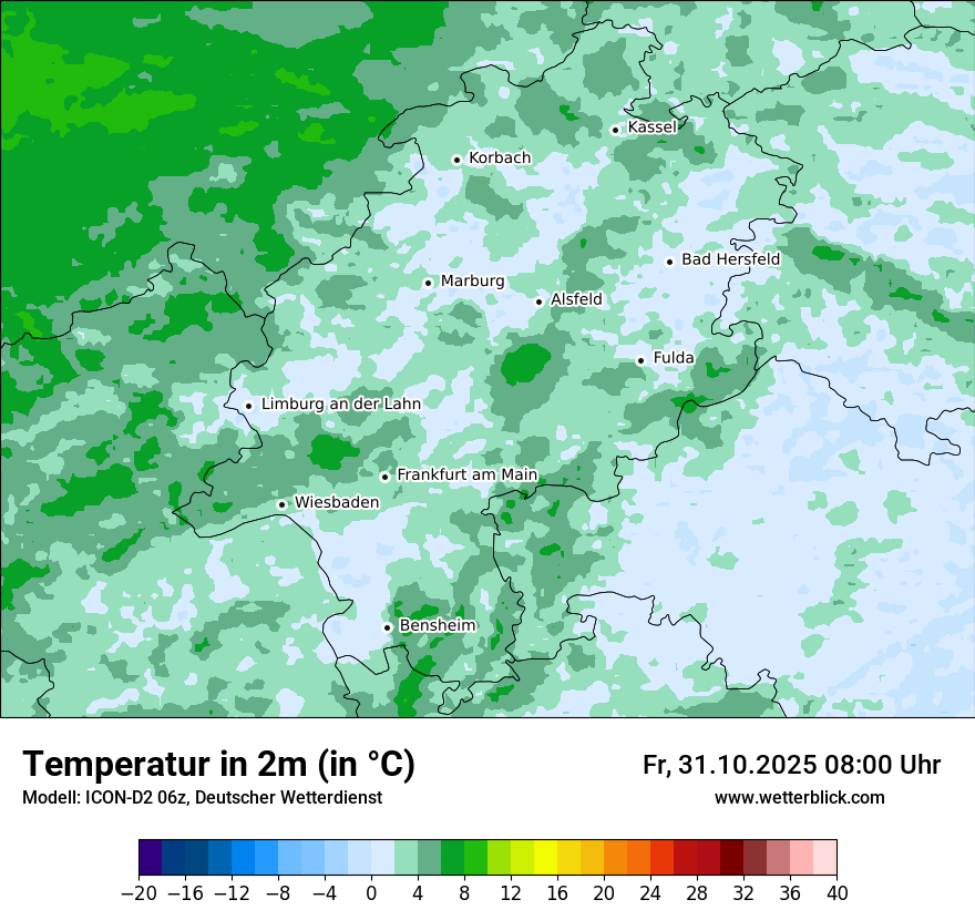 Modellkarten Temperatur Modellkarten Temperatur