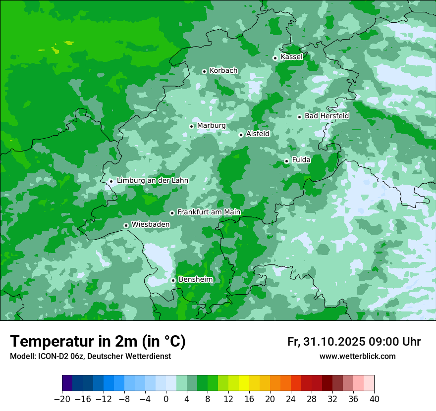 Modellkarten Temperatur Modellkarten Temperatur