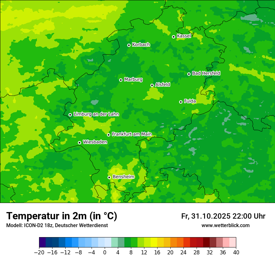 Modellkarten Temperatur Modellkarten Temperatur