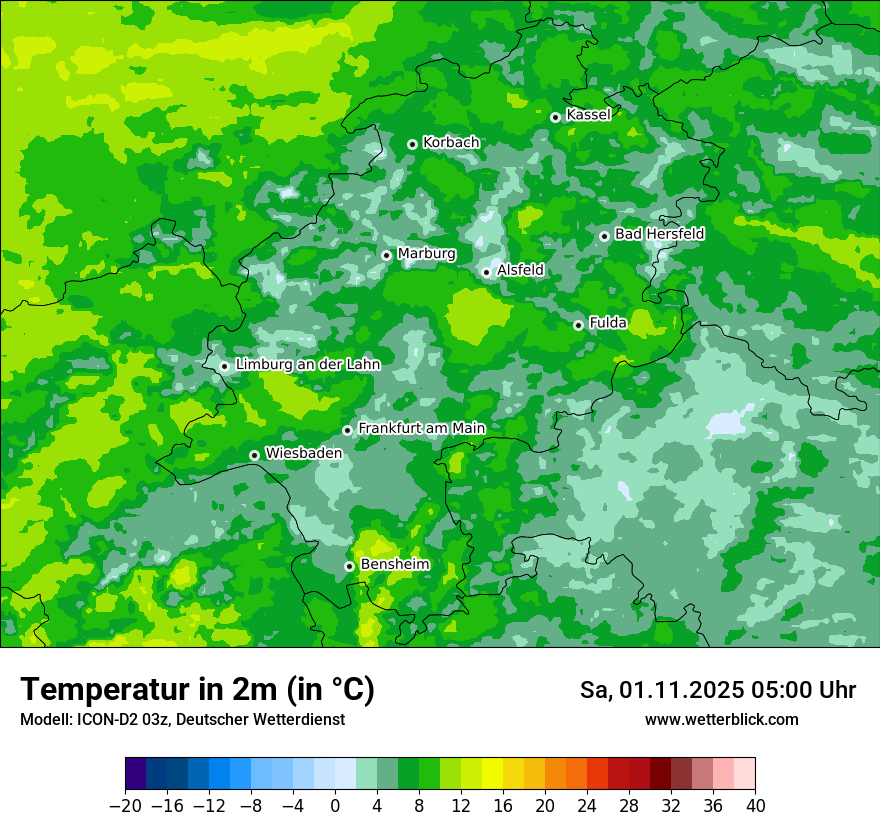 Modellkarten Temperatur Modellkarten Temperatur