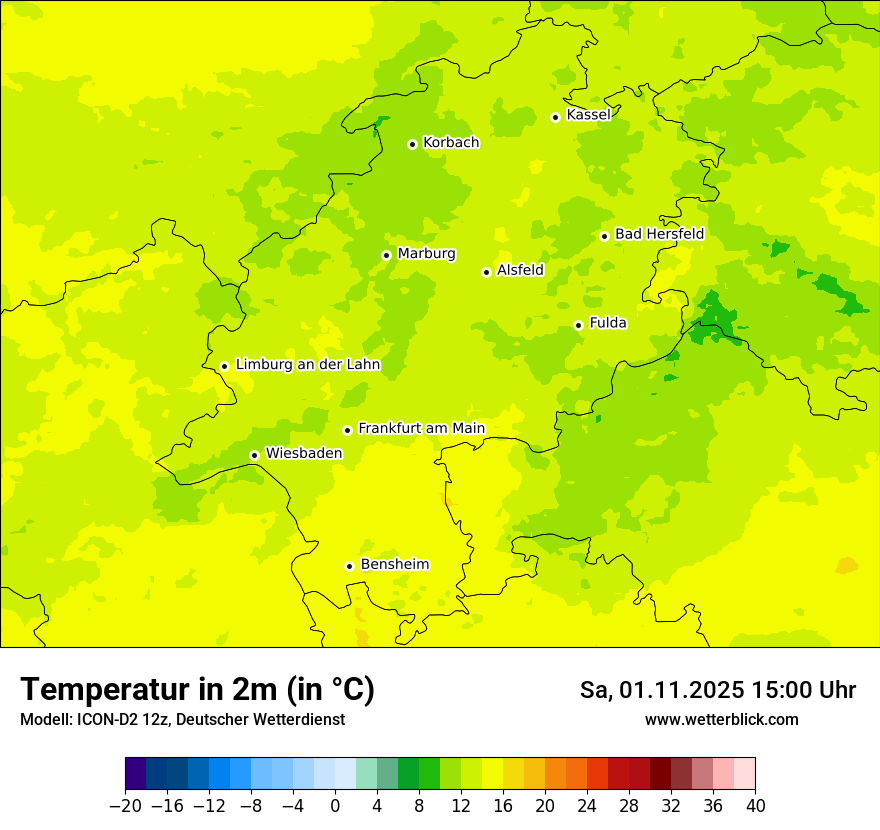 Modellkarten Temperatur Modellkarten Temperatur