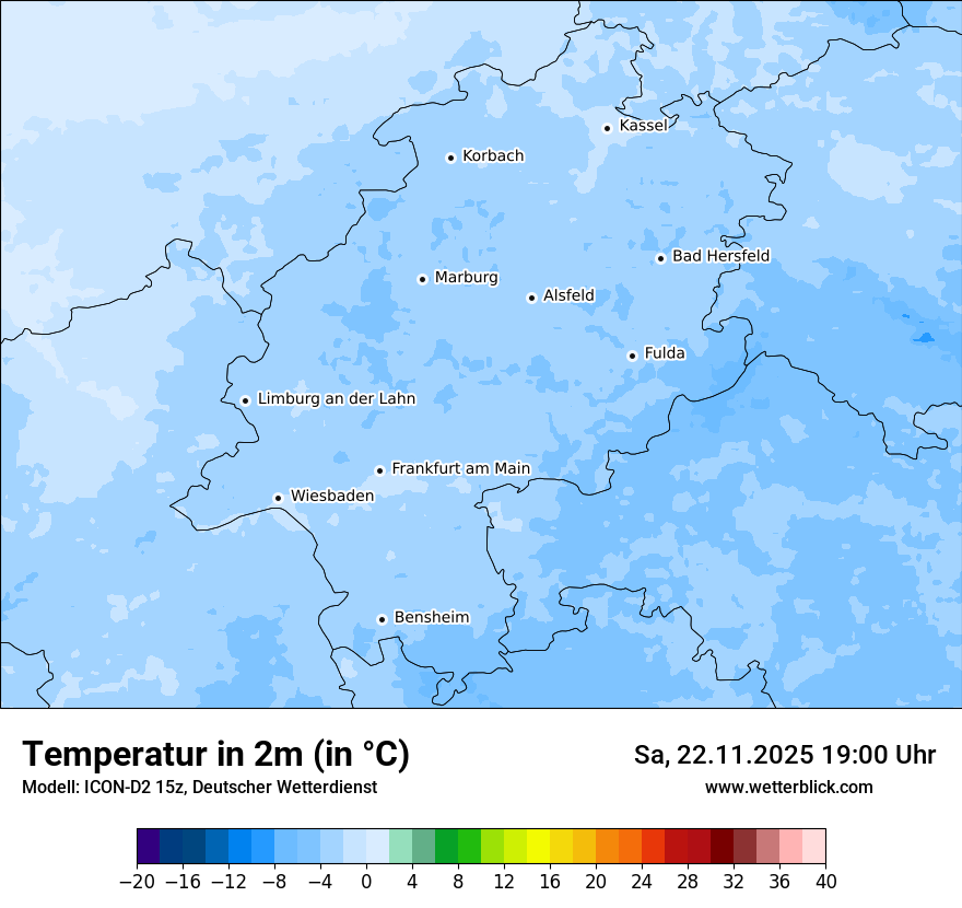 Modellkarten Temperatur
