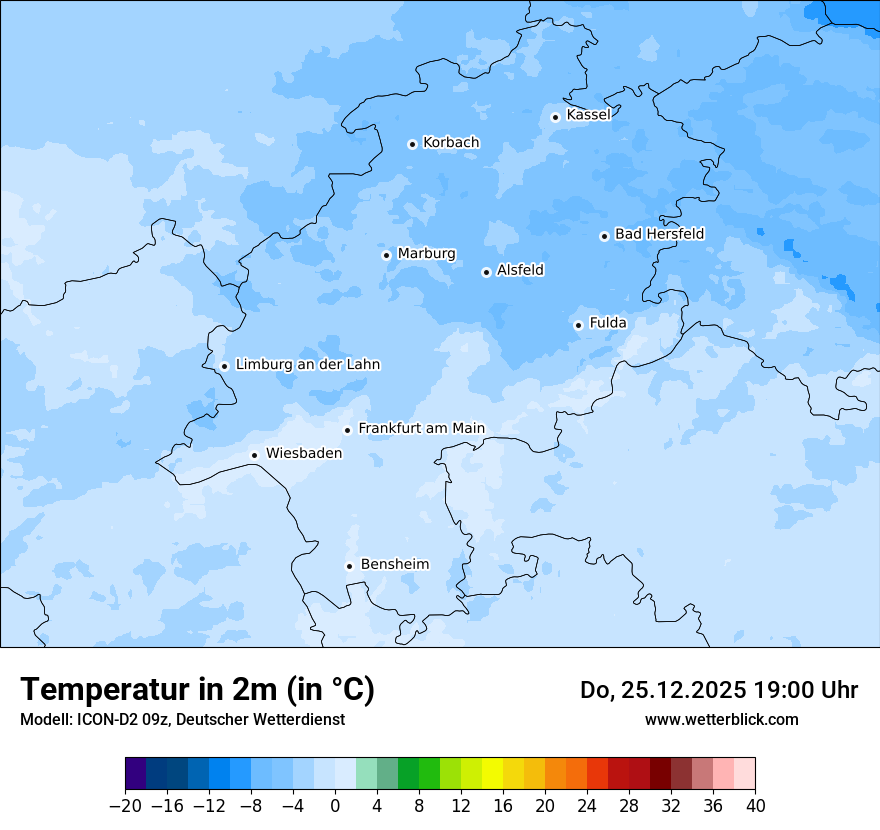 Modellkarten Temperatur