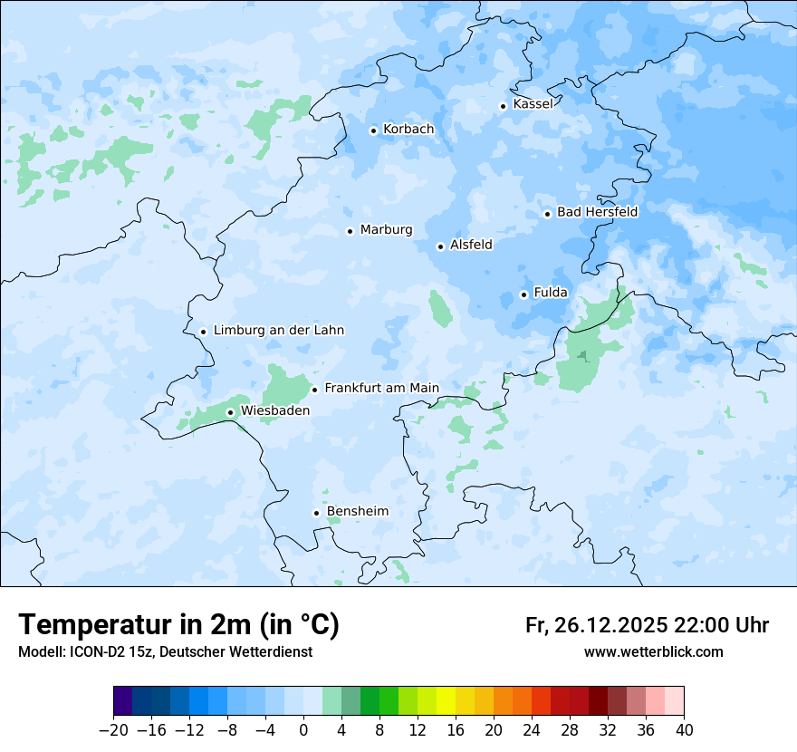 Modellkarten Temperatur