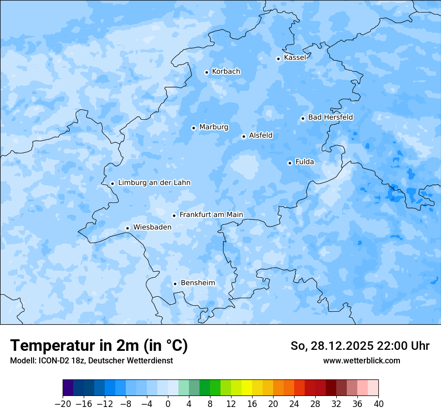Modellkarten Temperatur