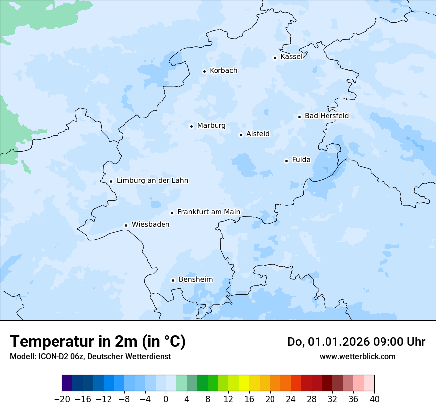 Modellkarten Temperatur