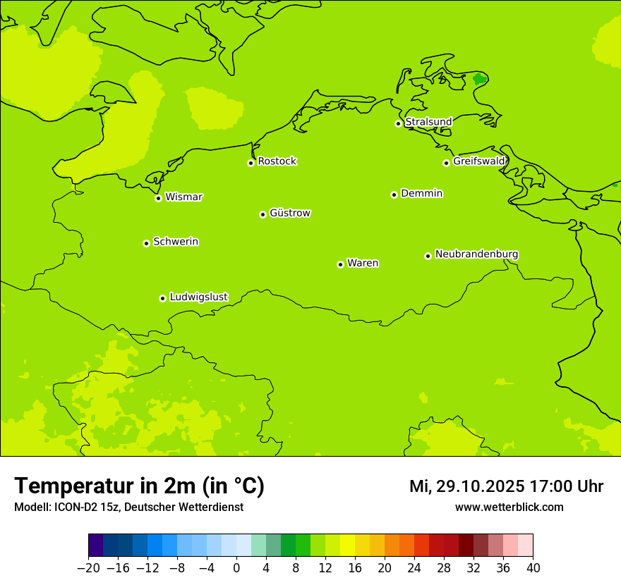 Modellkarten Temperatur Modellkarten Temperatur