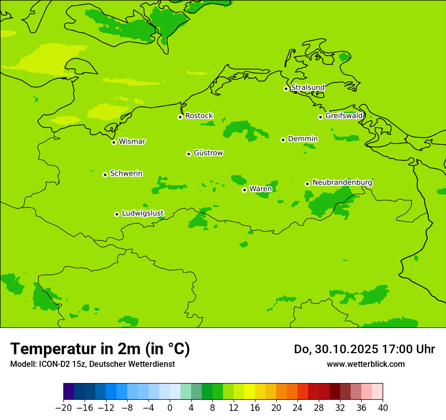 Modellkarten Temperatur Modellkarten Temperatur
