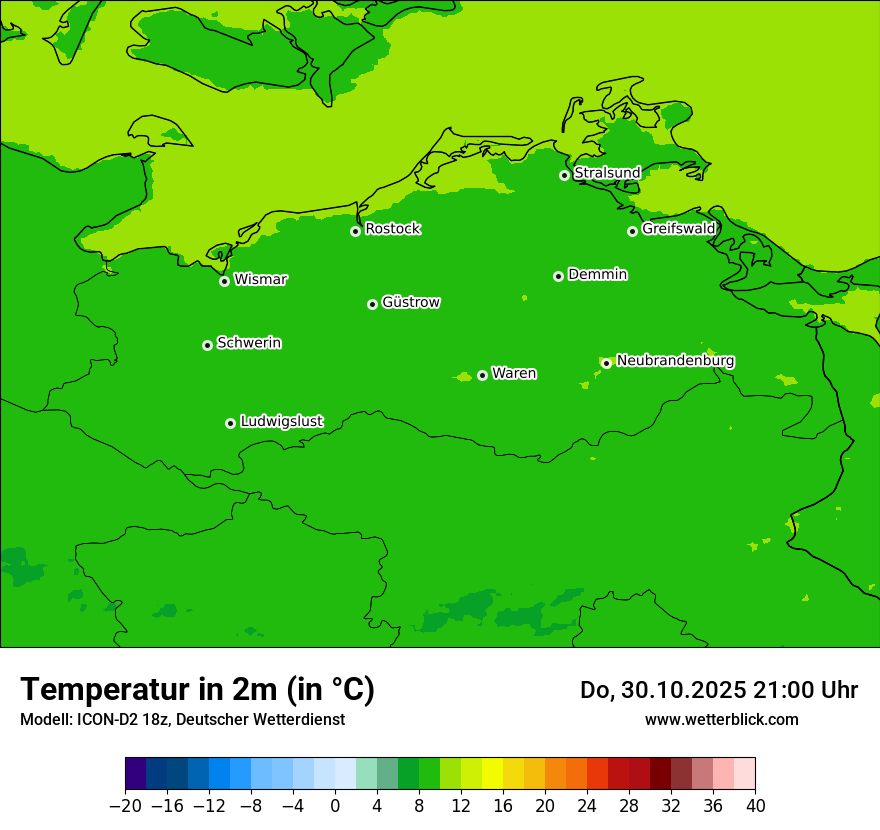Modellkarten Temperatur Modellkarten Temperatur