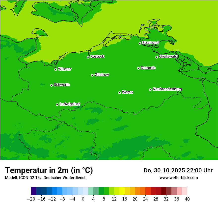 Modellkarten Temperatur Modellkarten Temperatur