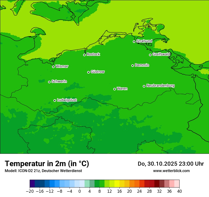 Modellkarten Temperatur Modellkarten Temperatur