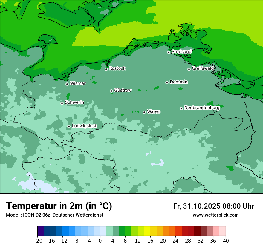 Modellkarten Temperatur Modellkarten Temperatur