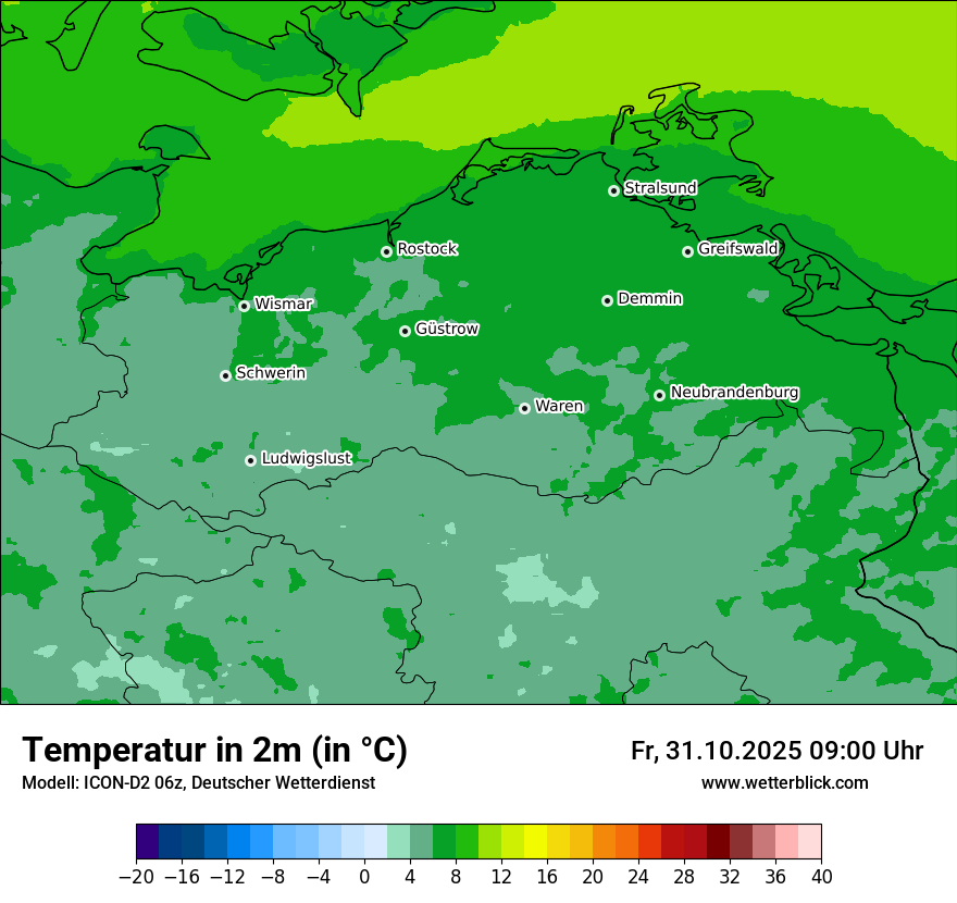 Modellkarten Temperatur Modellkarten Temperatur