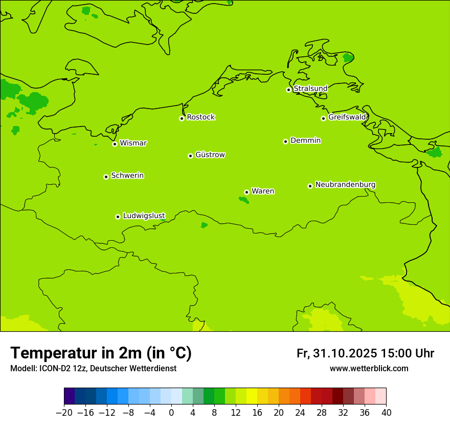 Modellkarten Temperatur Modellkarten Temperatur