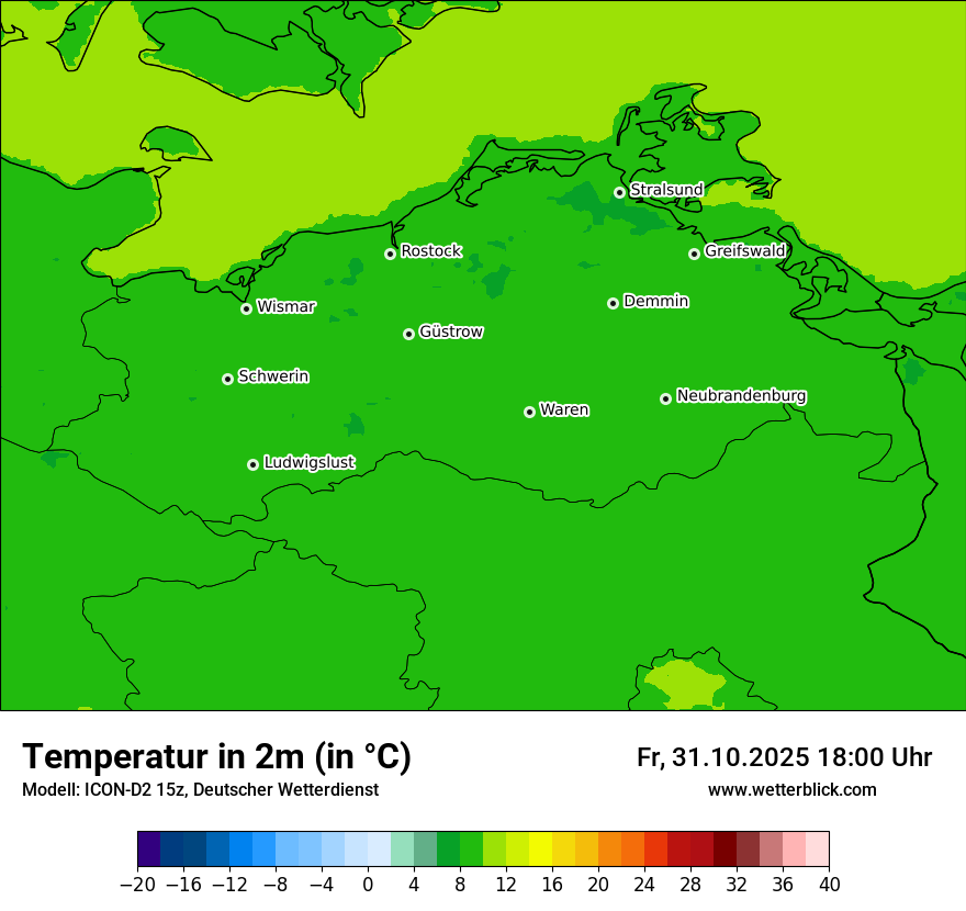 Modellkarten Temperatur Modellkarten Temperatur