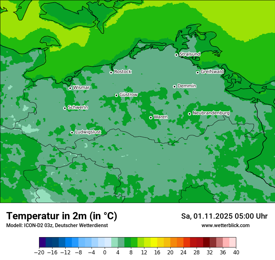 Modellkarten Temperatur Modellkarten Temperatur