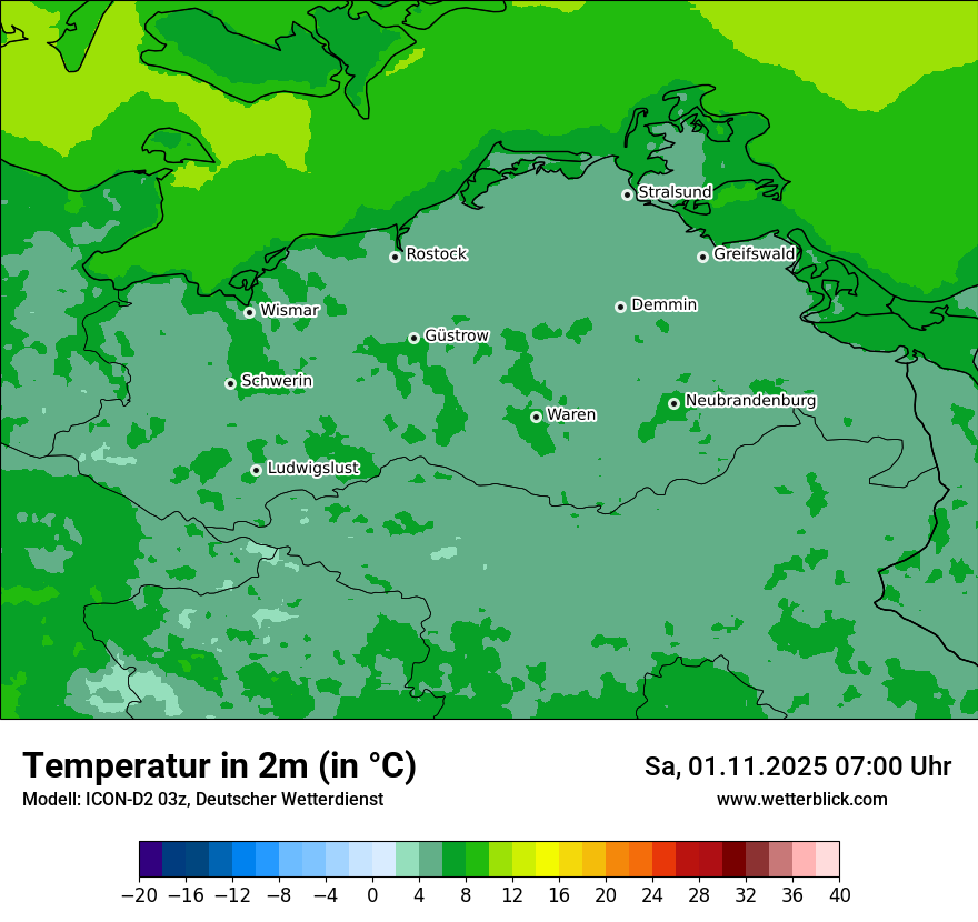 Modellkarten Temperatur Modellkarten Temperatur