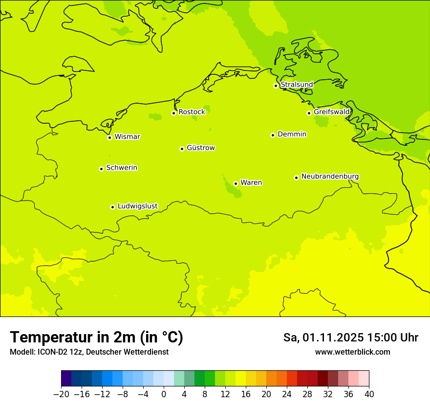 Modellkarten Temperatur Modellkarten Temperatur