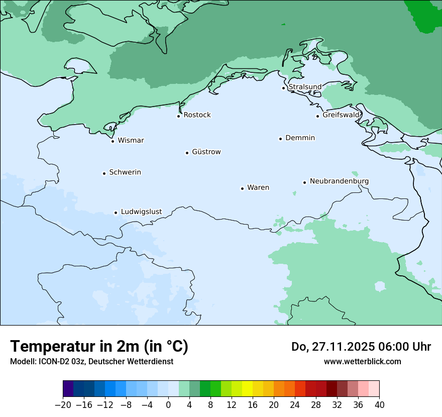 Modellkarten Temperatur