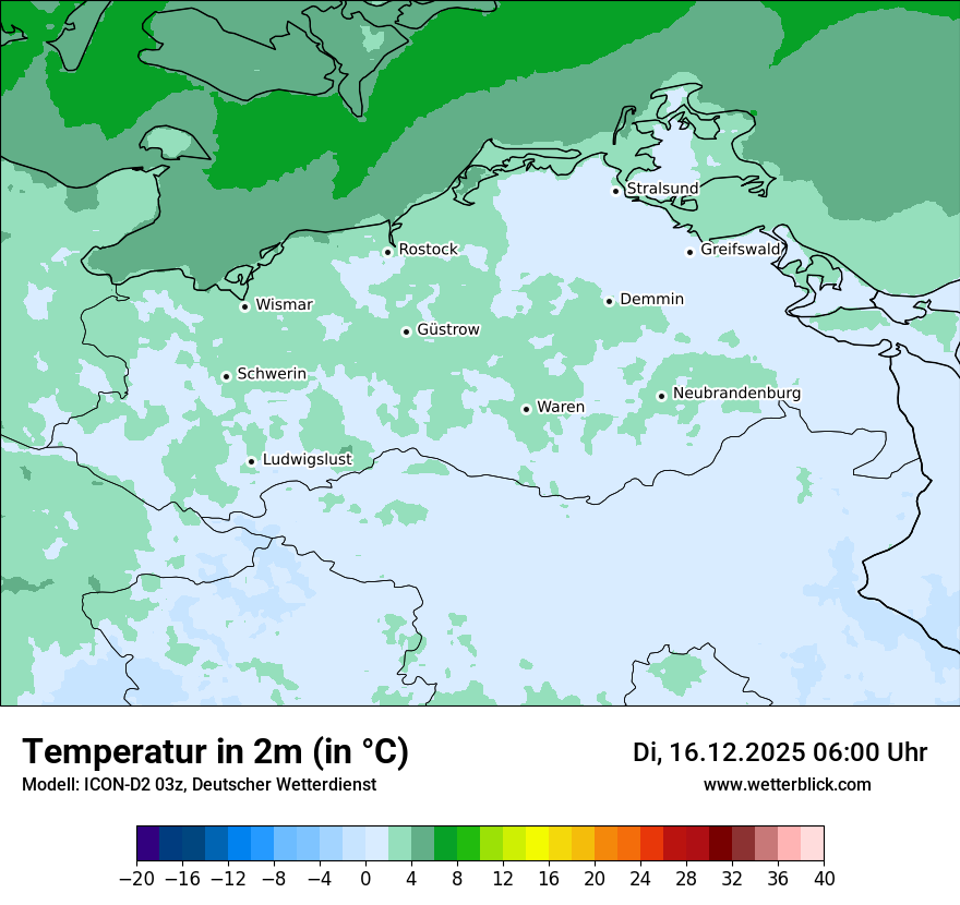 Modellkarten Temperatur