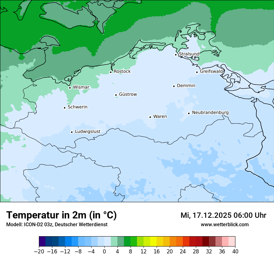 Modellkarten Temperatur