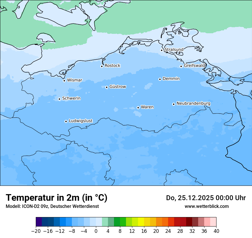 Modellkarten Temperatur