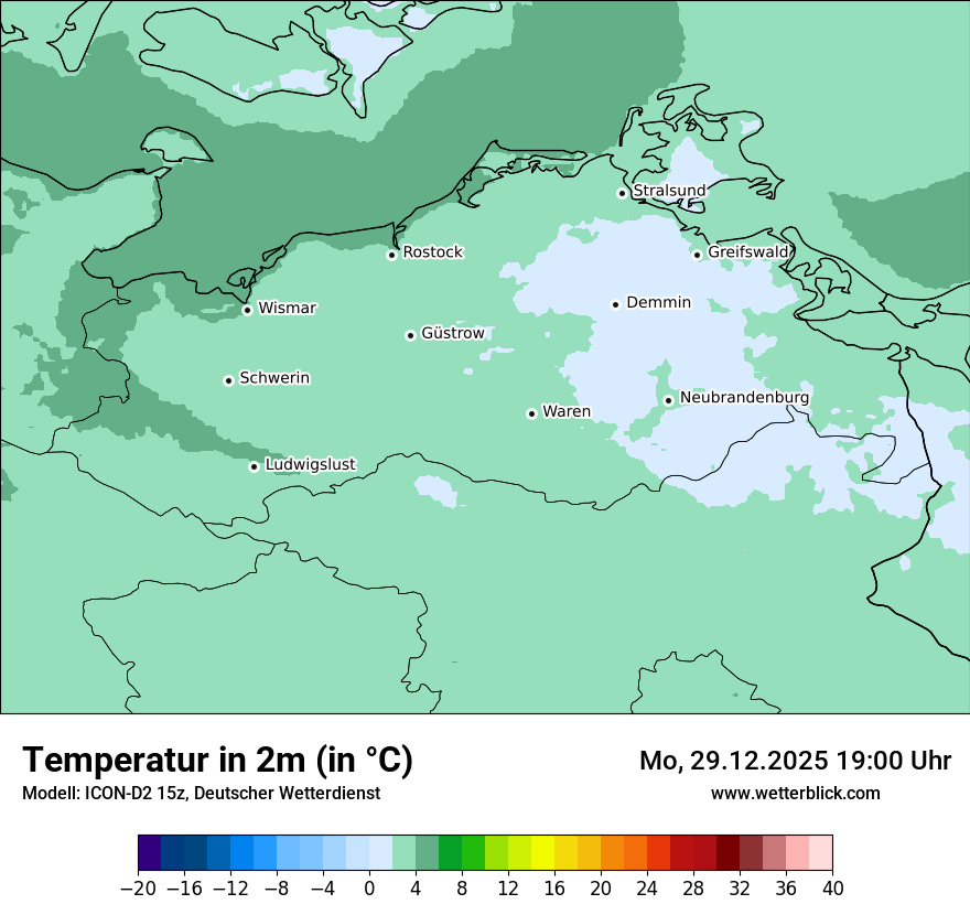 Modellkarten Temperatur