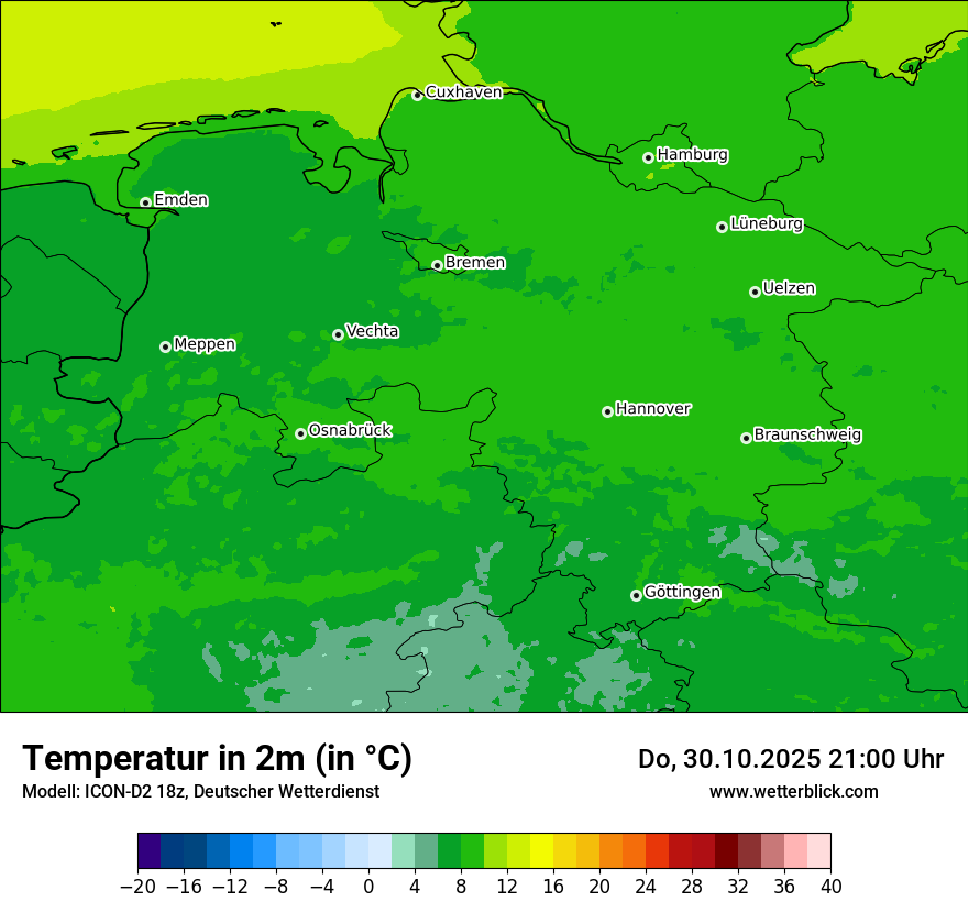 Modellkarten Temperatur Modellkarten Temperatur