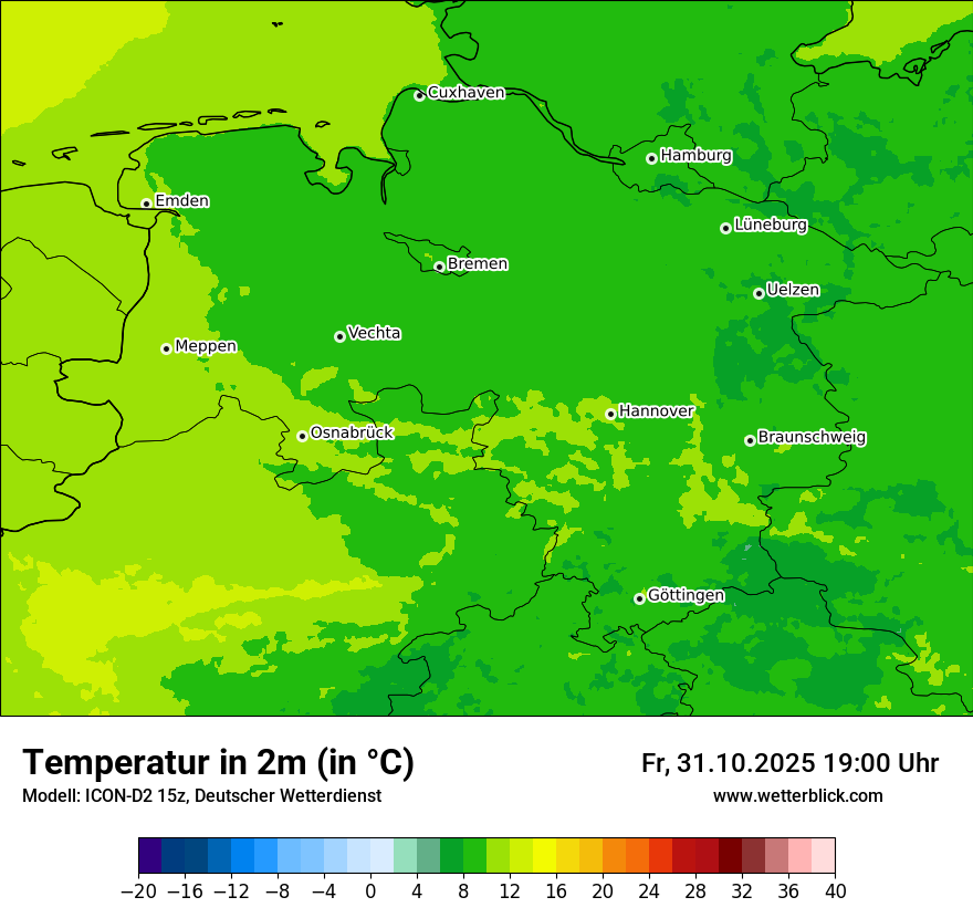 Modellkarten Temperatur Modellkarten Temperatur