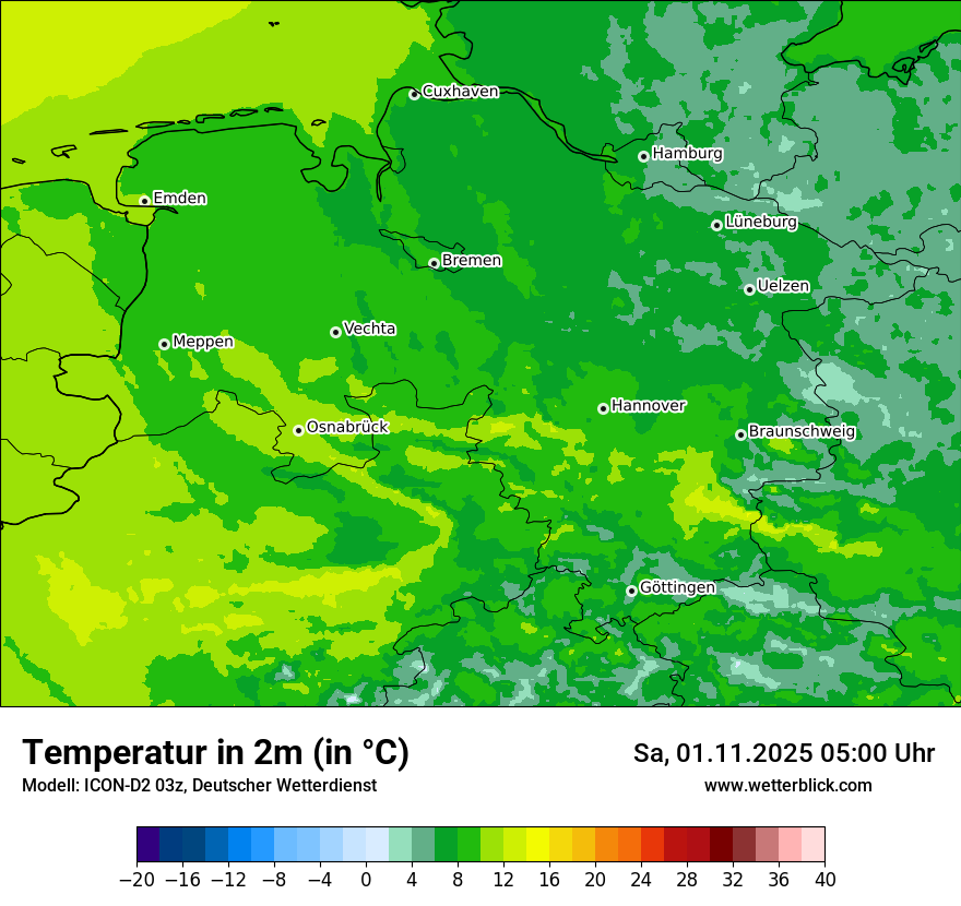 Modellkarten Temperatur Modellkarten Temperatur