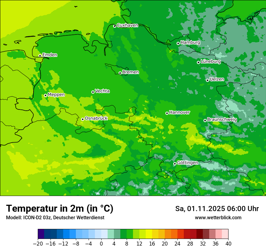 Modellkarten Temperatur Modellkarten Temperatur