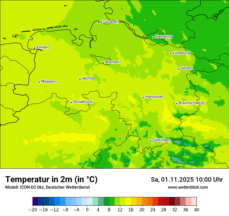 Modellkarten Temperatur Modellkarten Temperatur